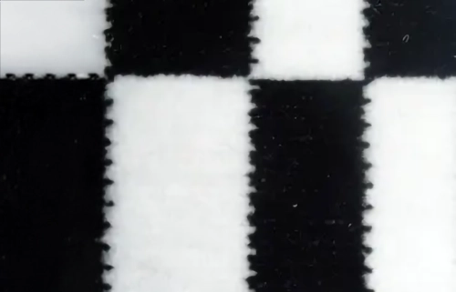 Pascha Porsche schwarz-weiss Schachbrettvelours