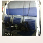 Neuerstellung Interieur Helicopter Bo105 - Rücksitzbank vorher Neuerstellung Interieur Helicopter Bo105 - Rücksitzbank vorher