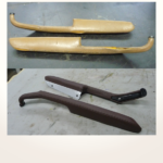Restaurierung Lambo Armlehne originalgetreu vorher nachher_Restoration Armrest original before after Restaurierung Lambo Armlehne originalgetreu vorher nachher_Restoration Armrest original before after